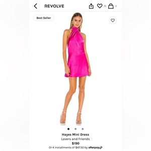 Hayes Mini Dress Lovers and Friends Size Small